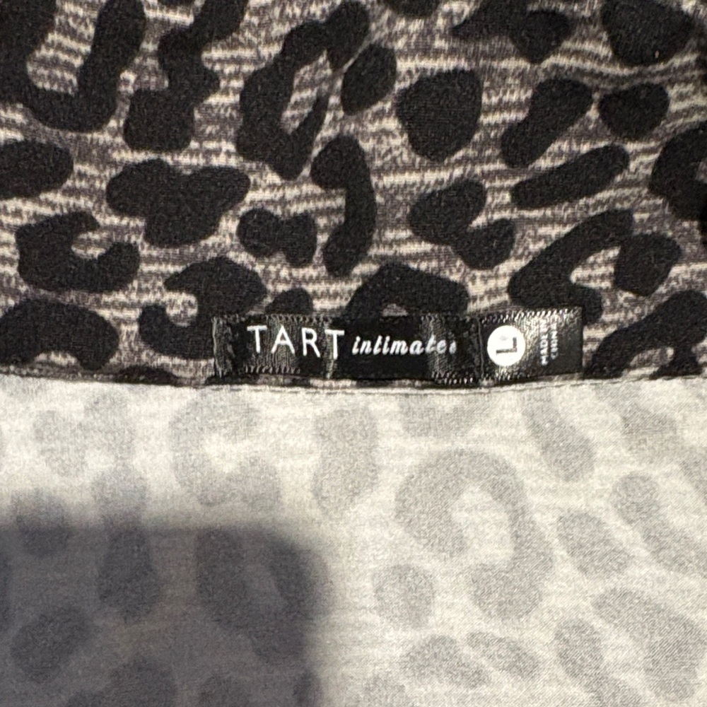 Tart Black and Gray Leopard Print Pajama Set - Picture 3 of 4